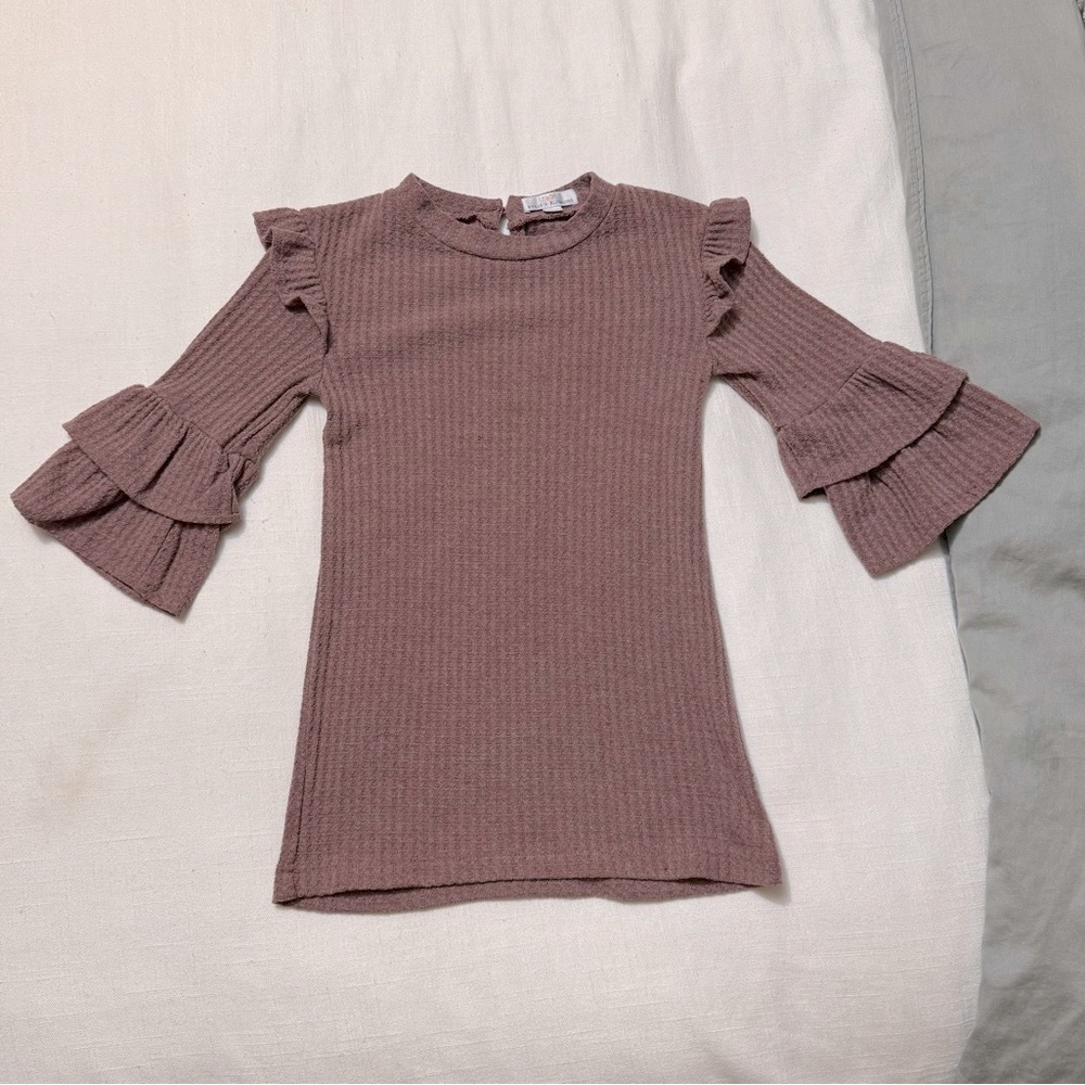 Bailey’s Blossom | Bell Sleeved Knee Length Dress | 5T